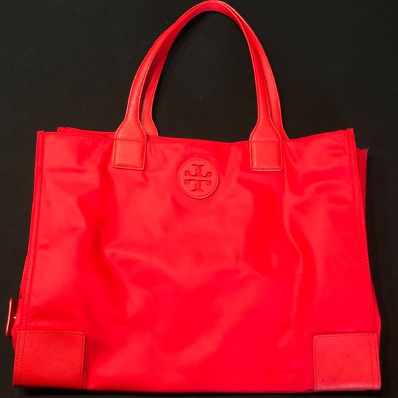 red tory burch ella tote